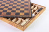 13 3/4" Map Themed Leatherette Cabinet Chess Board - Board - Chess-House