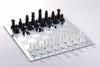 13.75" Mirror Chess Board, White and Black - Chess Set - Chess-House