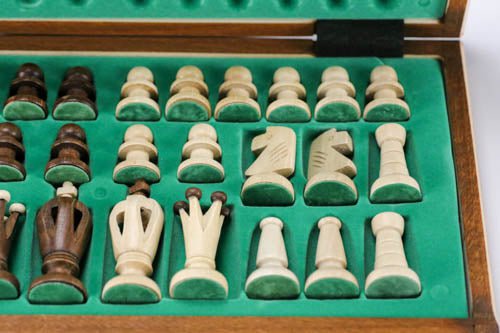13" Mini Royal Wooden Chess Set - Chess Set - Chess-House