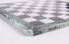 14" Black and White Marble Chess Board