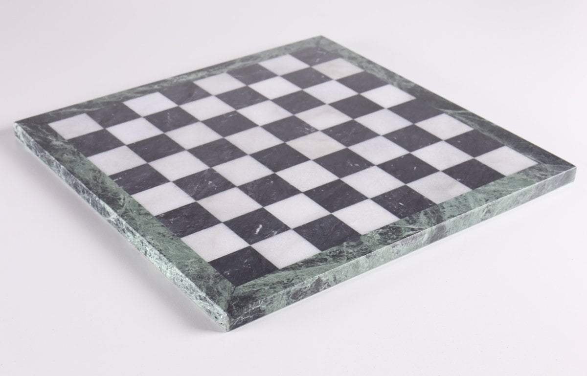 14" Black and White Marble Chess Set - Chess Set - Chess-House
