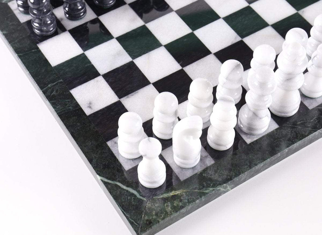 Handmade Marble Chess Board Game Unique Chess Board 16' x 16 And