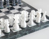 16" Black and White Marble Chess Set - Chess Set - Chess-House