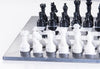 16" Black and White Marble Set - Chess Set - Chess-House