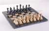 16" Coral and Black Marble Chess Set - Chess Set - Chess-House