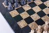 16" Coral and Black Marble Chess Set - Chess Set - Chess-House
