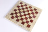 16" Marble Chess Board in Coral and Red Board