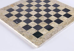 16" Marble Chess Board in Coral & Black Board