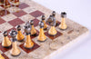 16" Marble Chess Set with Florentine Pieces