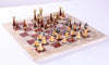 16" Marble Chess Set with Florentine Pieces - Chess Set - Chess-House