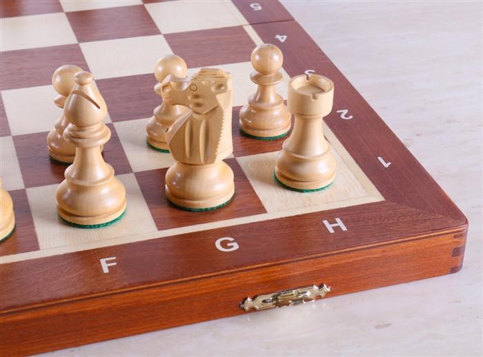 18.5" Folding Tournament Chess Set - 3.5" Sheesham - Chess Set - Chess-House