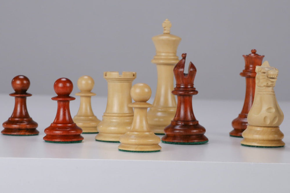 1849 Jaques Design Padauk Chess Pieces