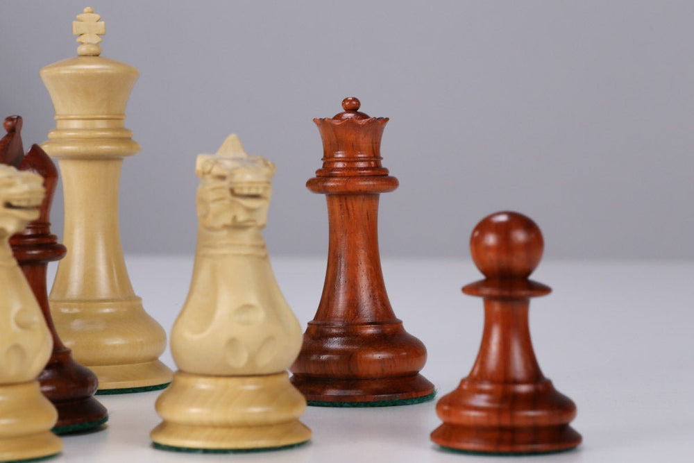 1849 Jaques Design Padauk Chess Pieces
