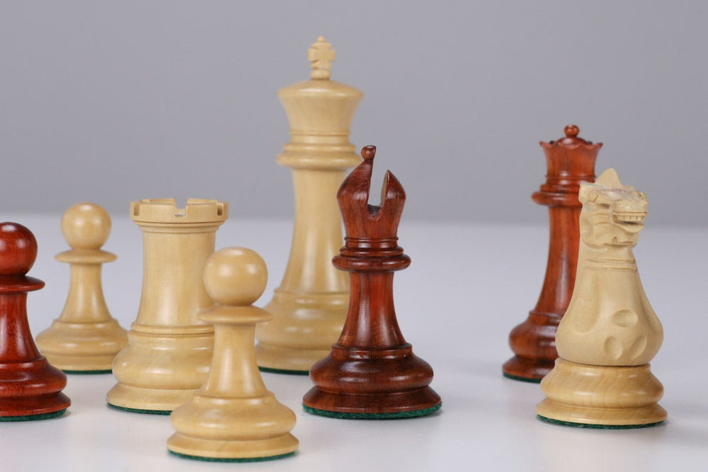1849 Jaques Design Padauk Chess Pieces