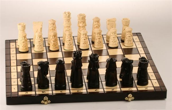 19 3/8" Muminek Wooden Chess Set - Chess Set - Chess-House