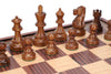 19" English Chess Set with Pull-out Storage Drawers - Brown - Chess Set - Chess-House