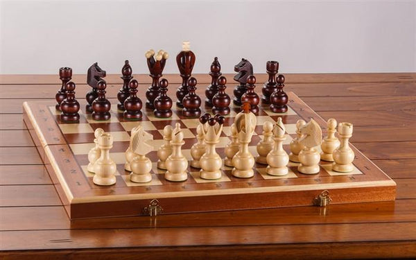 19" Intarsy Persian Wood Chess Set - Chess Set - Chess-House