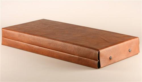 21" Folding Chess Board and Leatherette Case in Golden Rosewood & Maple - Board - Chess-House