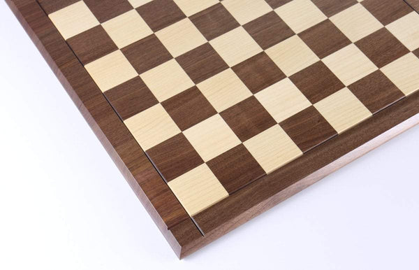 21" Folding Hardwood Player's Chessboard - 2 1/4" Squares JLP, USA - Board - Chess-House
