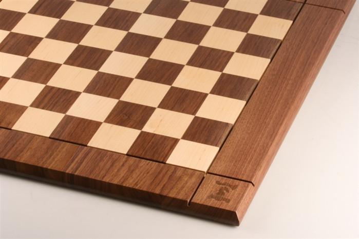 21.5 Wooden Chess Board with coordinates (white border)