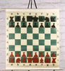 27" Vinyl Slot-in Style Demo Board With Pieces - Chess Set - Chess-House