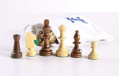 3 1/2" Economical Staunton Wood Chess Pieces #5 - Piece - Chess-House