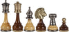 3 1/2" Italian Made Metal and Wood Chessmen - Piece - Chess-House