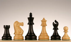 3 3/4" Deluxe Ebonized Staunton Chess Pieces - Piece - Chess-House