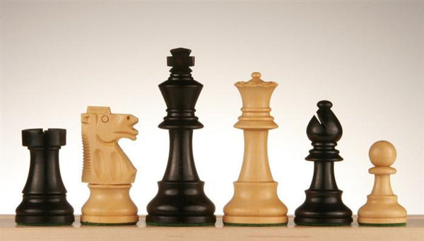 3 3/4" Wood Staunton Club Chess Pieces - Piece - Chess-House
