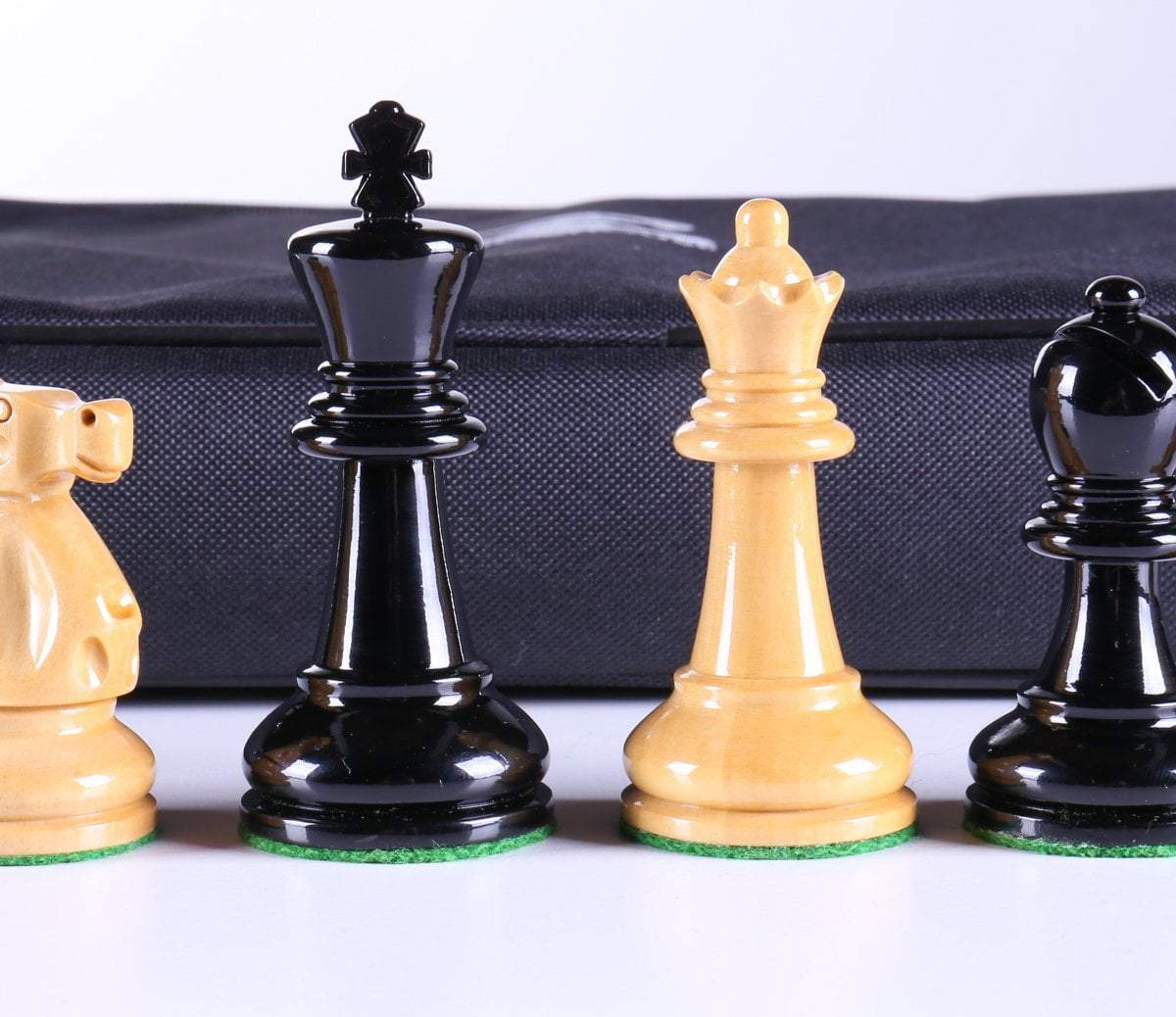 3 5/8" Ultimate Style Wooden Chess Pieces - Ebonized - Piece - Chess-House