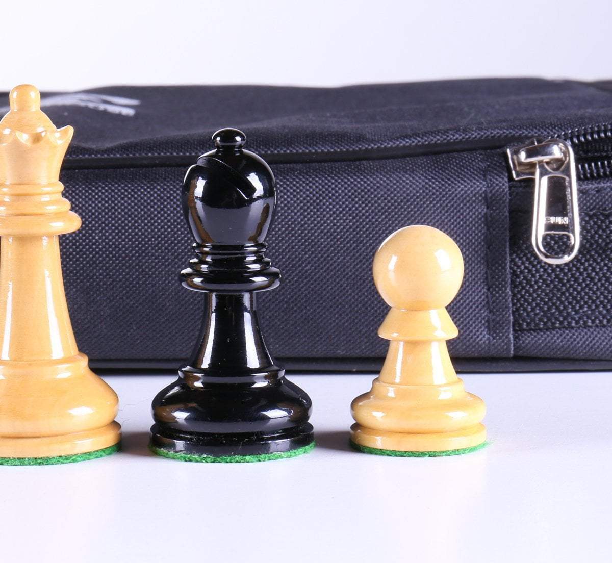 3 5/8" Ultimate Style Wooden Chess Pieces - Ebonized - Piece - Chess-House
