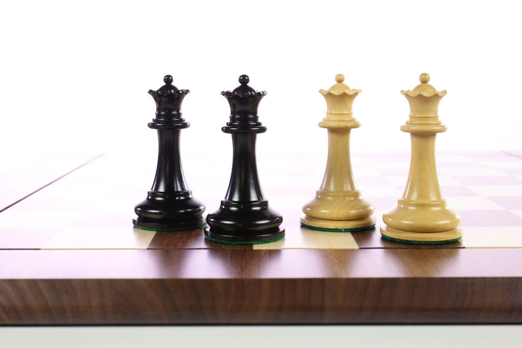 Standard Club Plastic Chess Set Blue & Ivory Pieces 3.75 King
