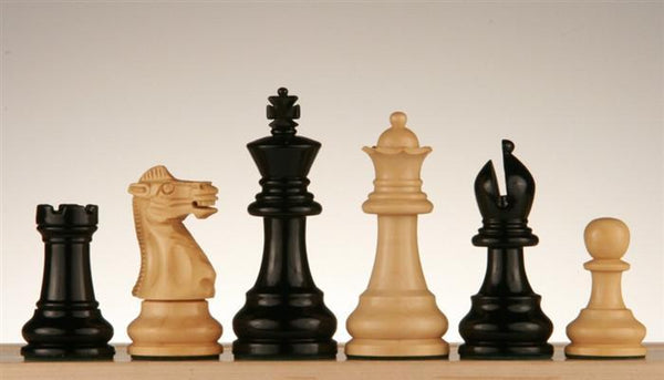 3" Monarch Staunton Ebonized Chess Pieces - Piece - Chess-House