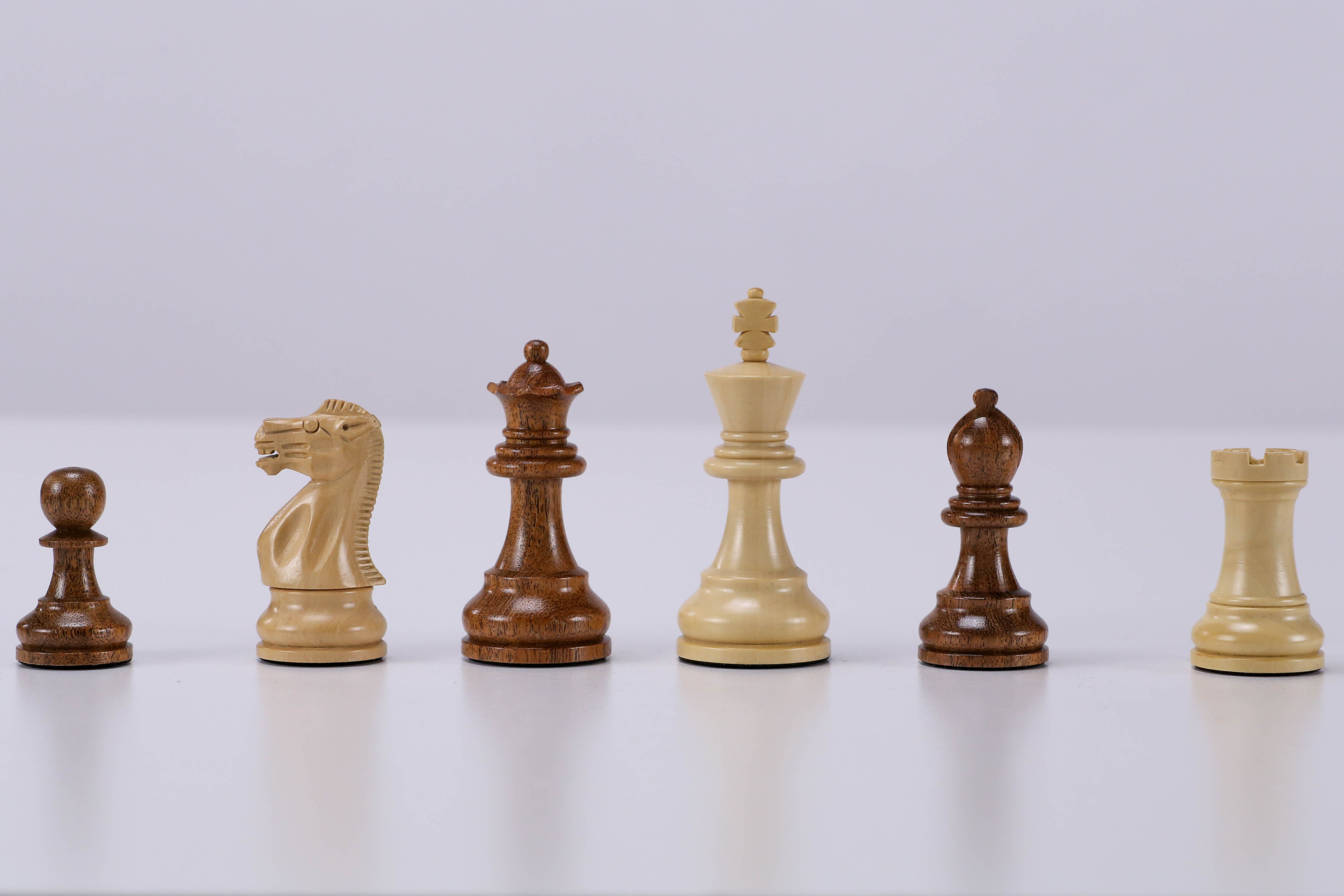 3" Wooden Magnetic Chess Pieces - Chess Set - Chess-House