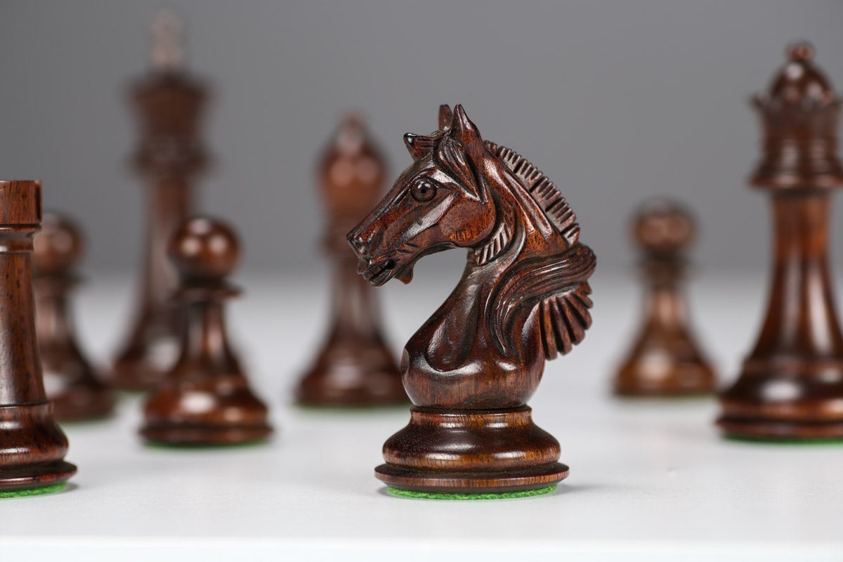 4.25" Ajanwood Shield Chessmen - Piece - Chess-House