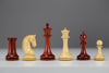 4.25" Padauk Red Rum Design Chessmen - Piece - Chess-House