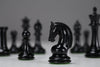 4.25" True Ebony Red Rum Design Chessmen - Piece - Chess-House