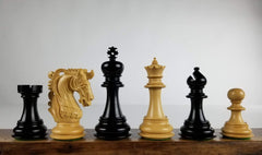 4.25" Zacharus Design Chess Pieces in Ebony - Piece - Chess-House