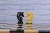 4.5" Ebony Andalusian Chess Pieces on Acacia and Ebony Board - Chess Set - Chess-House