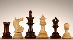 4.5" Roaring Knight Budrosewood Chess Pieces - Piece - Chess-House
