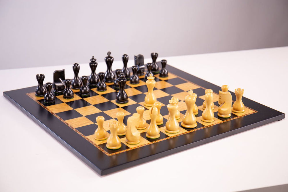 Queen's Gambit Chess Set Antique Chess Pieces with Mastellone Italian