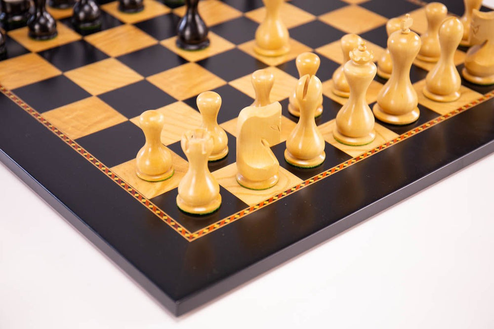 Queen's Gambit Chess Set Antique Chess Pieces with Mastellone Italian