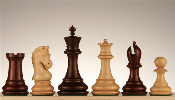 4" Imperial Blood Rosewood and Boxwood Pieces - Piece - Chess-House