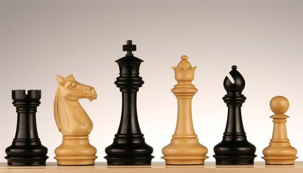 4" Meghdoot Ebony Chess Pieces - - Chess-House