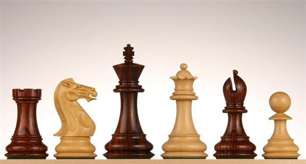 4" Rosewood Staunton Triple Weighted Chessmen - Piece - Chess-House
