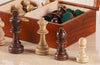4" Standard Staunton Chess Pieces #7 in Dark Wood Box - Piece - Chess-House