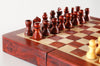 5" Magnetic Folding Chess Set in Blood Rosewood & White Maple - Chess Set - Chess-House