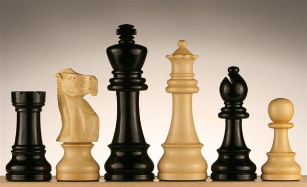 6" Jumbo Staunton Chessmen - Ebonized - Piece - Chess-House