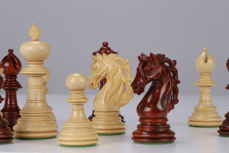 American Adios Designed Padauk Chess Pieces