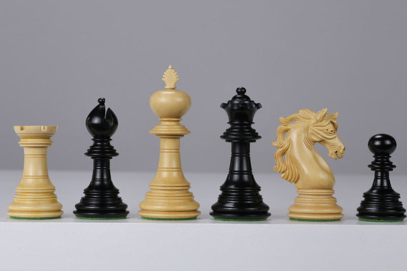 American Adios Designed True Ebony Chess Pieces